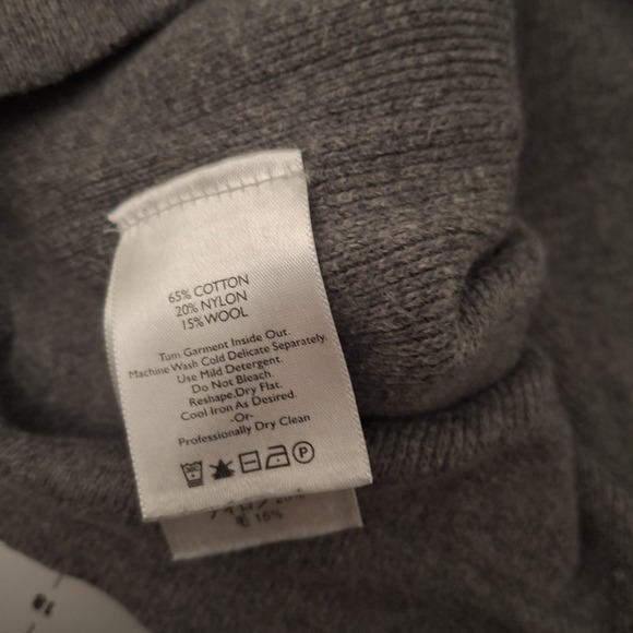 Eddie‎ Bauer XL Gray Wool Blend Heritage Crew Neck Classic Pullover Sweater - Picture 3 of 9